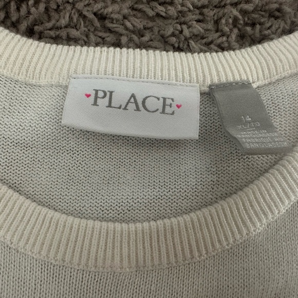 Preloved Festive Red Sweater with Reindeer and Tree Pattern - Picture 2 of 3